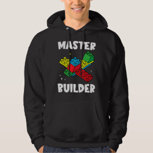 Master Builder Kids Building Blocks Brick Toy Mast Hoodie