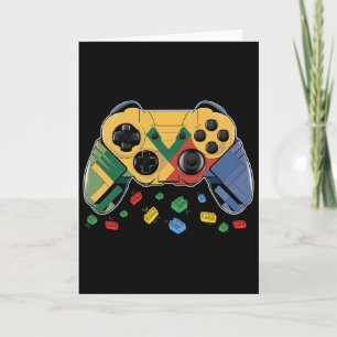 Master Builder Video Game Block Brick Building Kid Card