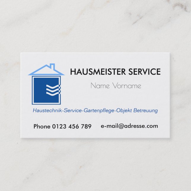 master business card (Front)
