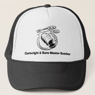 Master Butcher Illustration to Personalise. Trucker Hat