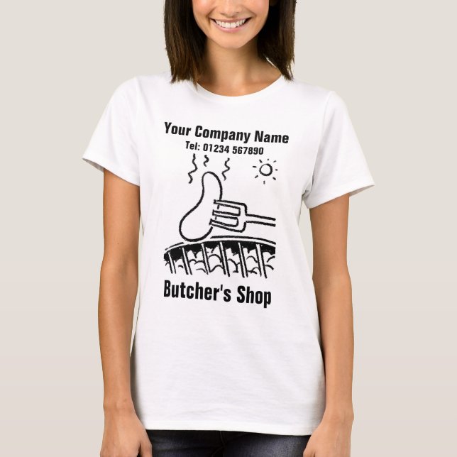 Master Butcher, Meat Sales, or Butcher's Shop. T-Shirt (Front)
