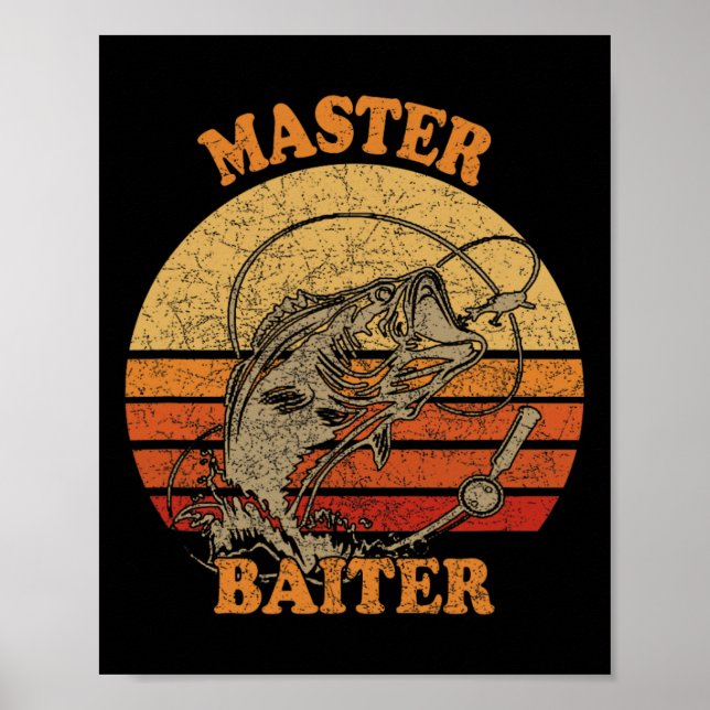 Master Byiter Funny Fishing  Poster (Front)