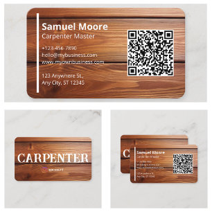 Master Carpenter Design Business Card