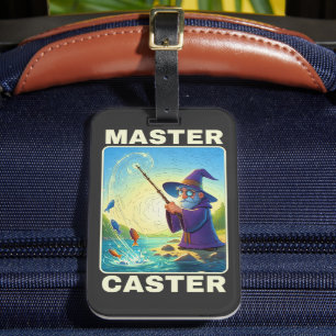 Master Caster - Magic Fishing Wizard Luggage Tag