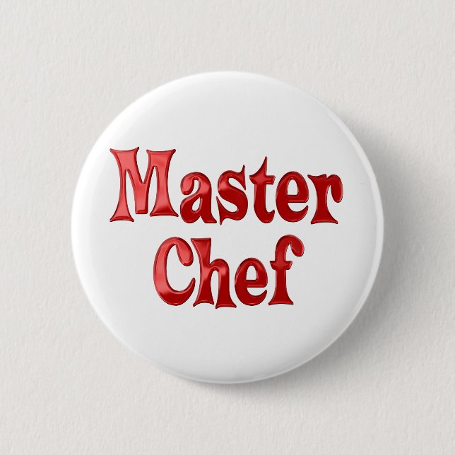 Master Chef 6 Cm Round Badge (Front)