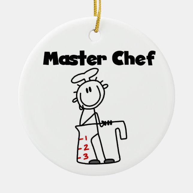 Master Chef Ceramic Ornament (Front)