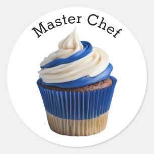Master Chef Cupcake Classic Round Sticker
