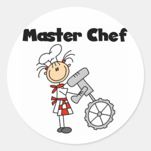 Master Chef - Female Classic Round Sticker