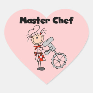 Master Chef - Female Heart Sticker