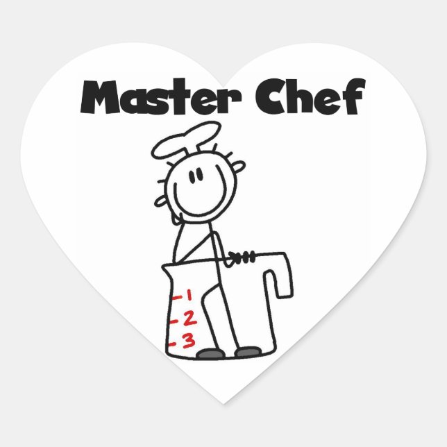 Master Chef Heart Sticker (Front)