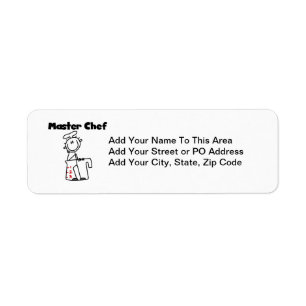 Master Chef Return Address Label