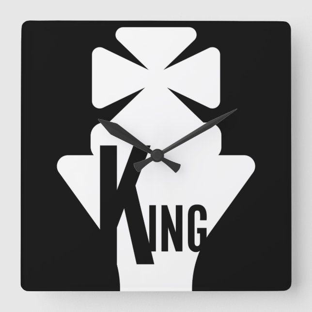 MASTER CHESS ORIGINAL BY MASANSER SQUARE WALL CLOCK (Front)