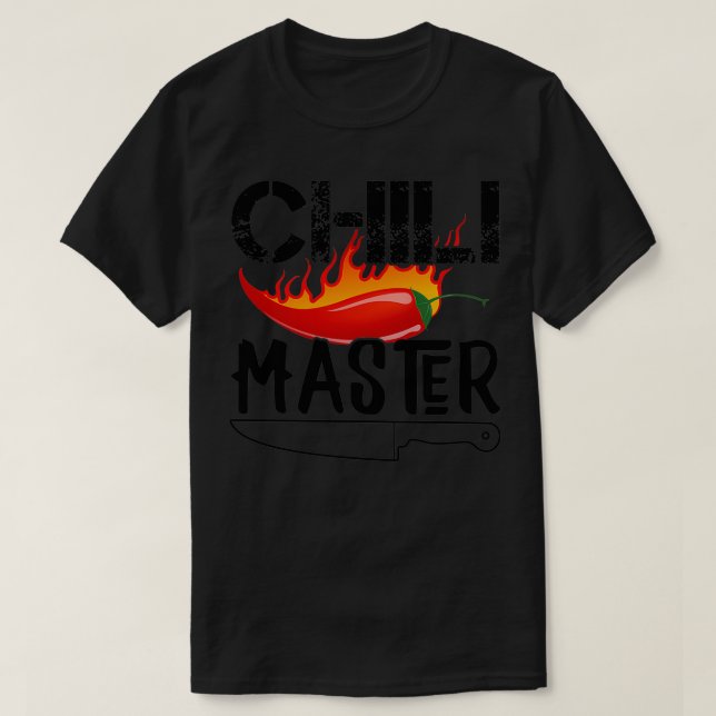 Master Chilli Chef Cooking Kitchen Gift  T-Shirt (Design Front)