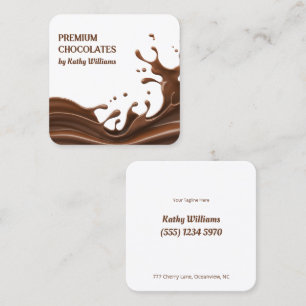 Master Chocolatier Square Business Card