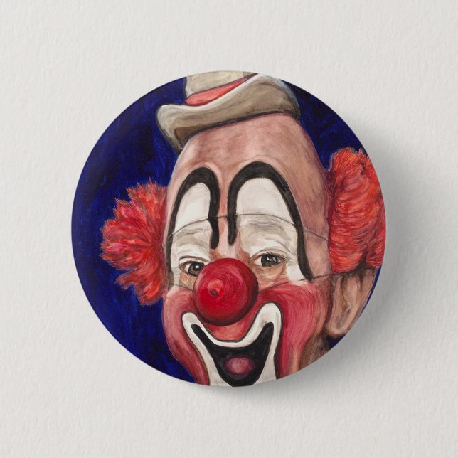 Master Clown Lou Jacobs 6 Cm Round Badge (Front)