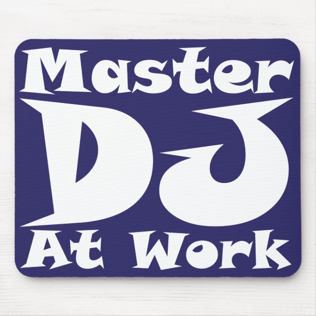 Master DJ At Work Mousemat (Front)