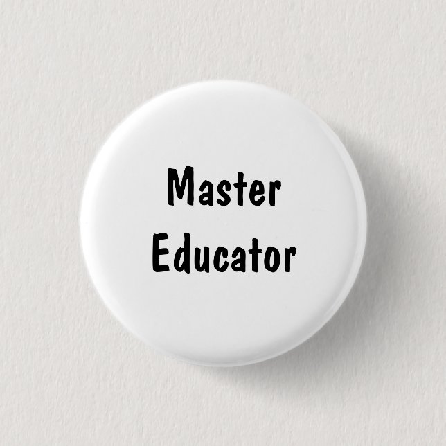 Master Educator 3 Cm Round Badge (Front)