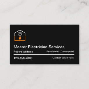 Master Electrician Business Cards