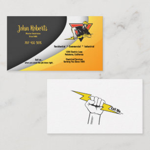 Master Electrician Electrical  Business Card