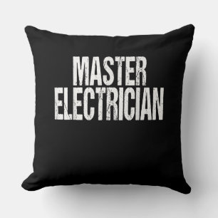 Master Electrician Event Equipment Setup Team Cushion