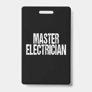 Master Electrician Event Equipment Setup Team ID Badge