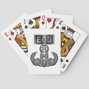 Master EOD Badge Playing Cards
