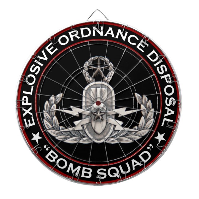 Master EOD Bomb Squad Dartboard (Front)