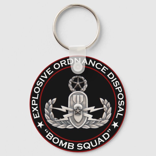 Master EOD Bomb Squad Key Ring (Front)