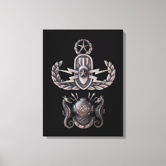 Master EOD Master Diver Canvas Print (Front)
