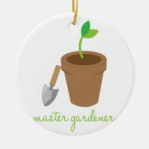 Master Gardener Ceramic Ornament