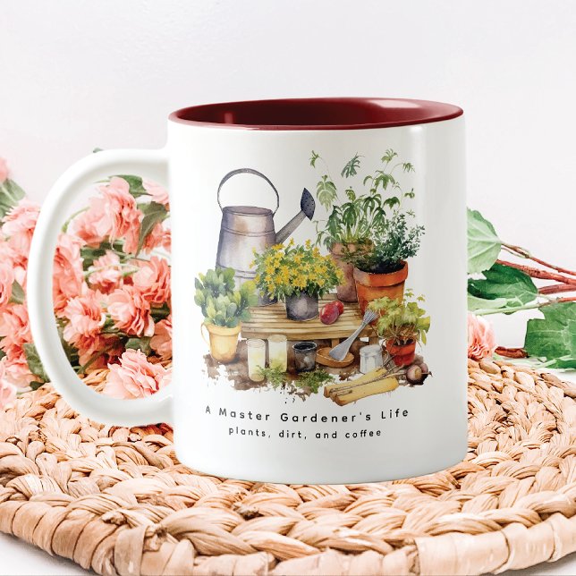 Master Gardener's Life Two-Tone Coffee Mug (Creator Uploaded)