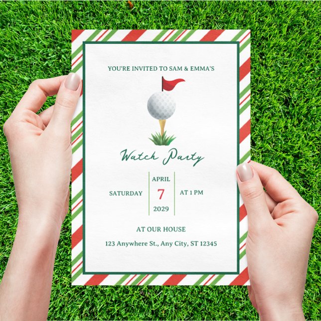 Master Golf Watch Viewing Party Invitation (Creator Uploaded)