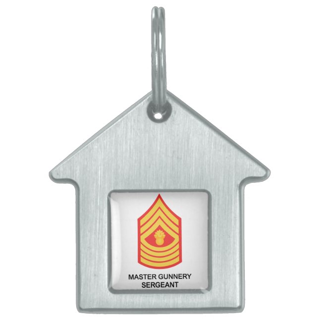Master Gunnery Sergeant Pet ID Tag (Front)