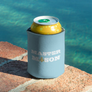 Master Mason Freemason Compass Masonic Masonry Can Cooler