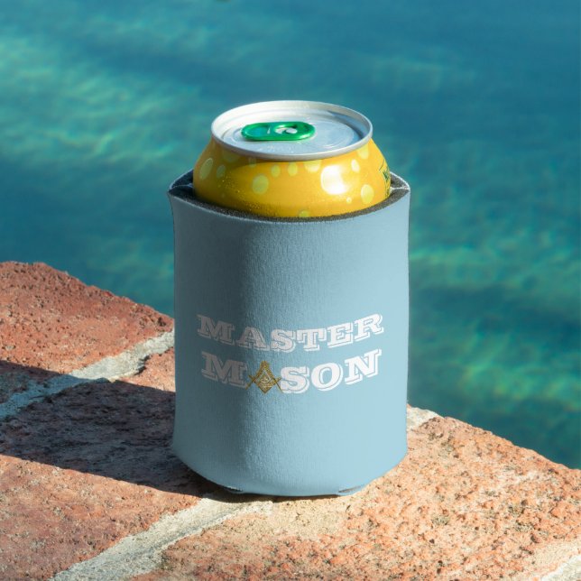 Master Mason Freemason Compass Masonic Masonry Can Cooler (In Situ Pool)