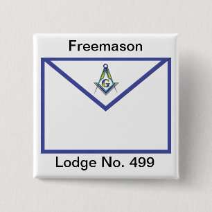 Master Masons Apron 15 Cm Square Badge