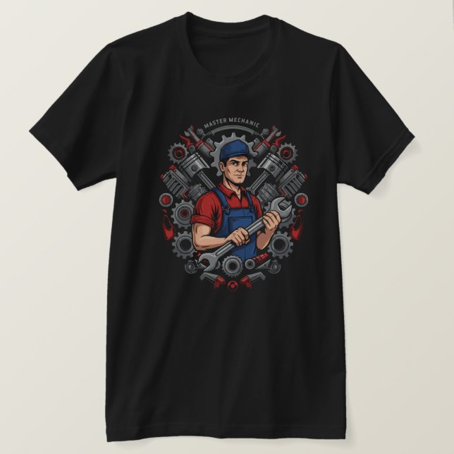 Master Mechanic T-Shirt (Design Front)