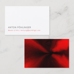 master minimal reduced business card