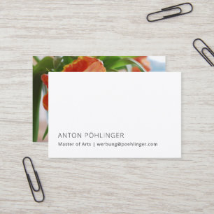 master minimal reduced business card