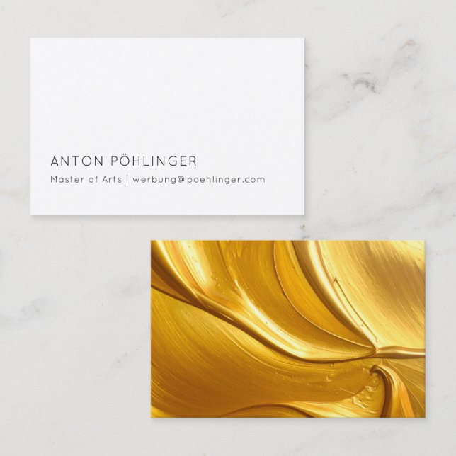 master minimal reduced business card (Front/Back)