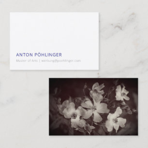 master minimal reduced business card