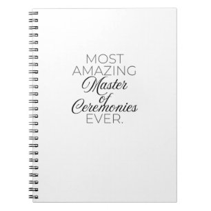 Master of Ceremonies Notebook