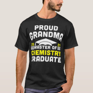Master of Chemistry Proud Grandma Graduate 2021 De T-Shirt