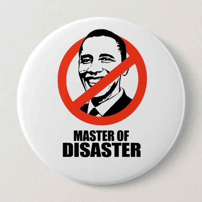 Master of Disaster 10 Cm Round Badge (Front)