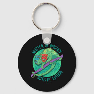 Master Of Disguise Masking Autism Awareness Month  Key Ring