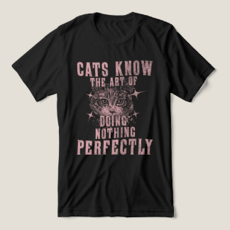 Master of Doing Nothing- Relaxing Cat Lover Tri-Blend Shirt