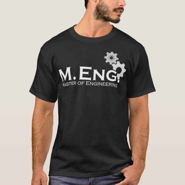 Master of Engineering Meng Engineer academic Degre T-Shirt (Front)