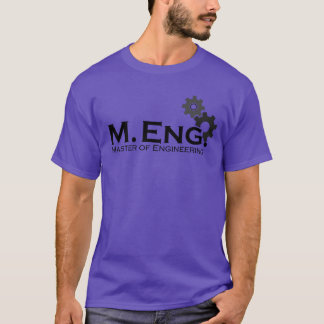 Master of Engineering with Gear Wheel funny T-Shirt