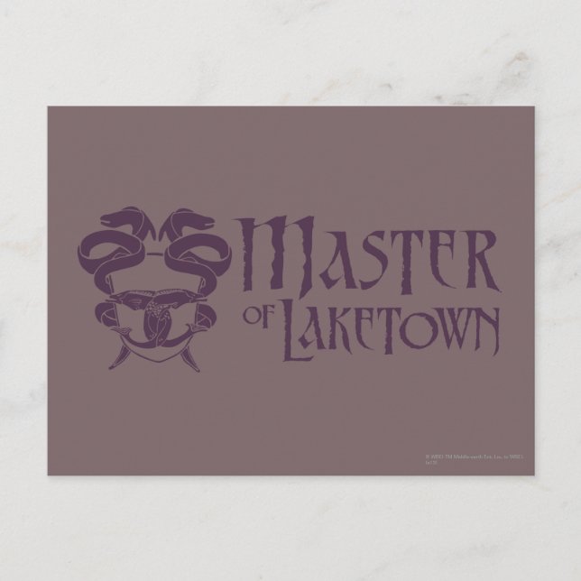 Master Of Laketown Name Postcard (Front)