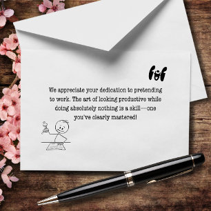 Master of Looking Busy Thank You Card